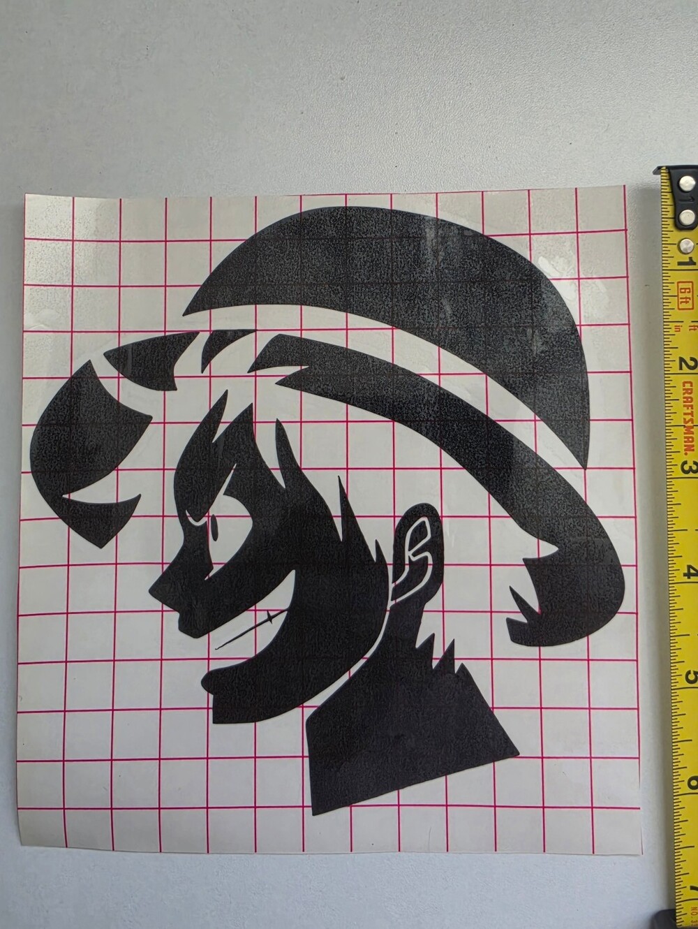 One Piece Luffy Black Decal 6.5"× 6"